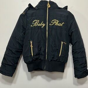 🔥Blk Baby Phat jacket with hood